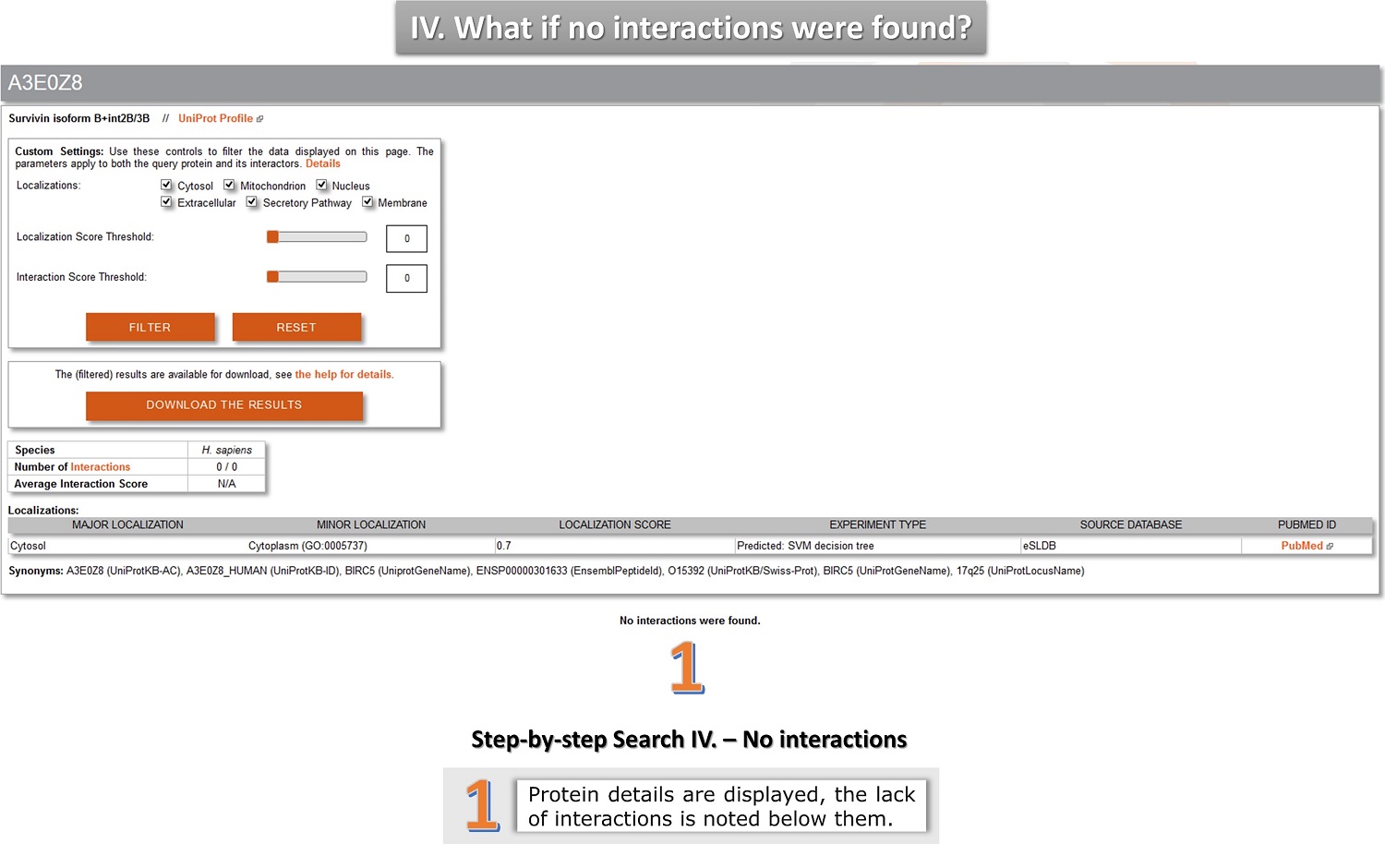 protein search tutorial 4